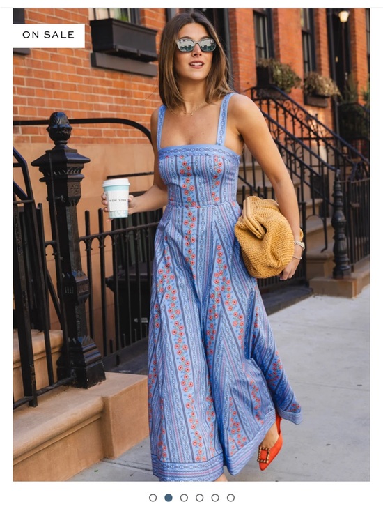 Hill House Dresses & Skirts - Hill House Ezra Blue Floral Maxi Dress with Wide Straps